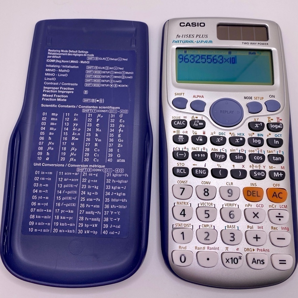 Casio FX-115ES PLUS Natural Two Way Power Scientific Unit Conversion Calculator